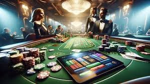 PG Soft live-dealer studio with professional croupiers and multi-camera broadcast setup